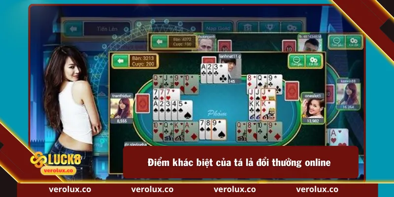 Điểm khác biệt của tá lả đổi thưởng online