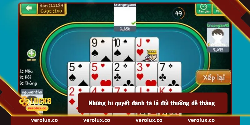 Những bí quyết đánh tá lả đổi thưởng dễ thắng